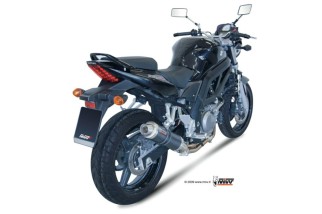 Silencieux + demi-ligne MIVV GP carbone Suzuki SV650