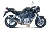 Silencieux + demi-ligne MIVV GP carbone Suzuki SV650