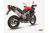 Silencieux MIVV Suono inox/casquette carbone Triumph Tiger 800
