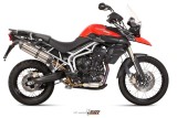 Silencieux MIVV Suono inox/casquette carbone Triumph Tiger 800