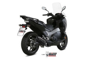 Silencieux MIVV Suono inox noir/casquette carbone Honda integra 750