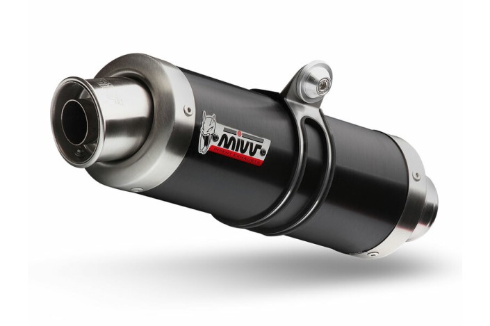 Silencieux MIVV GP inox noir/casquette inox Suzuki GSX-S750