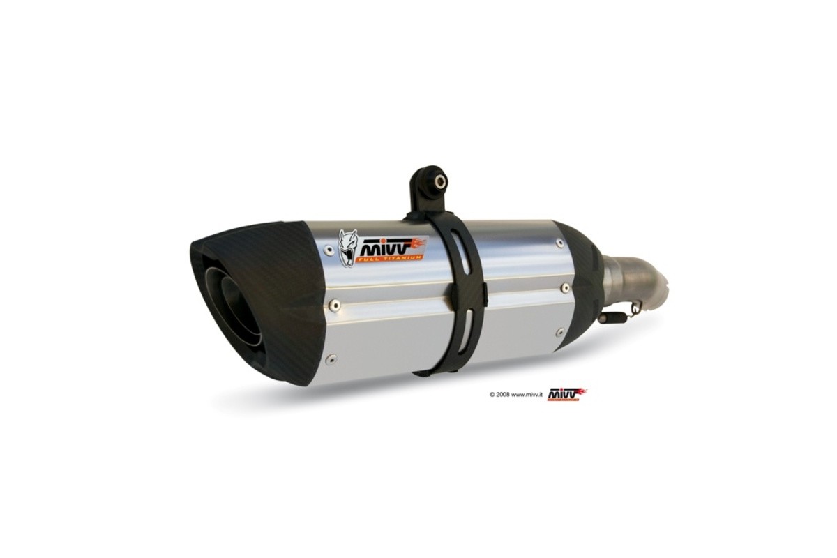 Silencieux MIVV Suono inox/casquette carbone BMW K1200 R/S/GT/LT