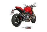 Silencieux MIVV GP Pro Steel Black/casquette inox Ducati Monster 821