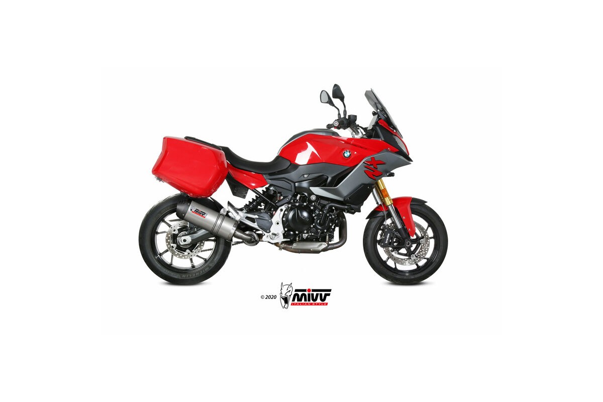 Silencieux MIVV Oval titane/casquette carbone BMW F900XR