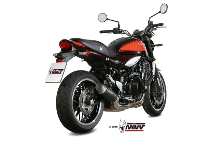 Silencieux MIVV GP Pro inox noir/casquette inox Kawasaki Z900RS