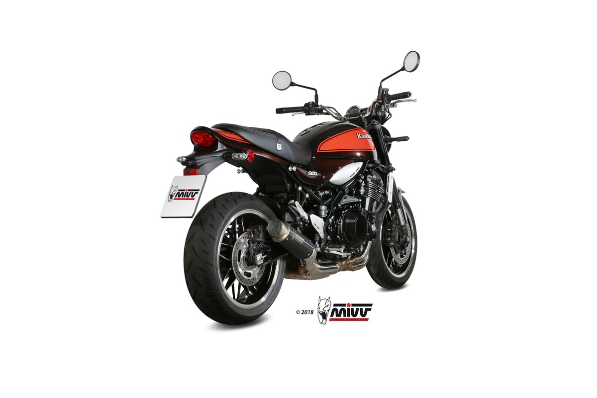 Silencieux MIVV GP Pro inox noir/casquette inox Kawasaki Z900RS