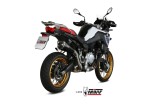 Silencieux MIVV Delta Race Steel Black/casquette carbone BMW F850GS