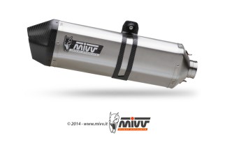 Silencieux MIVV Speed Edge inox/casquette carbone Suzuki DL1000 V-Strom