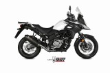 Ligne complète MIVV Oval carbone/casquette carbone - Suzuki DL650 V-Strom