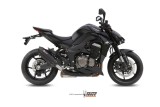 Silencieux double MIVV Suono inox brossé noir/casquette carbone Kawasaki Z1000