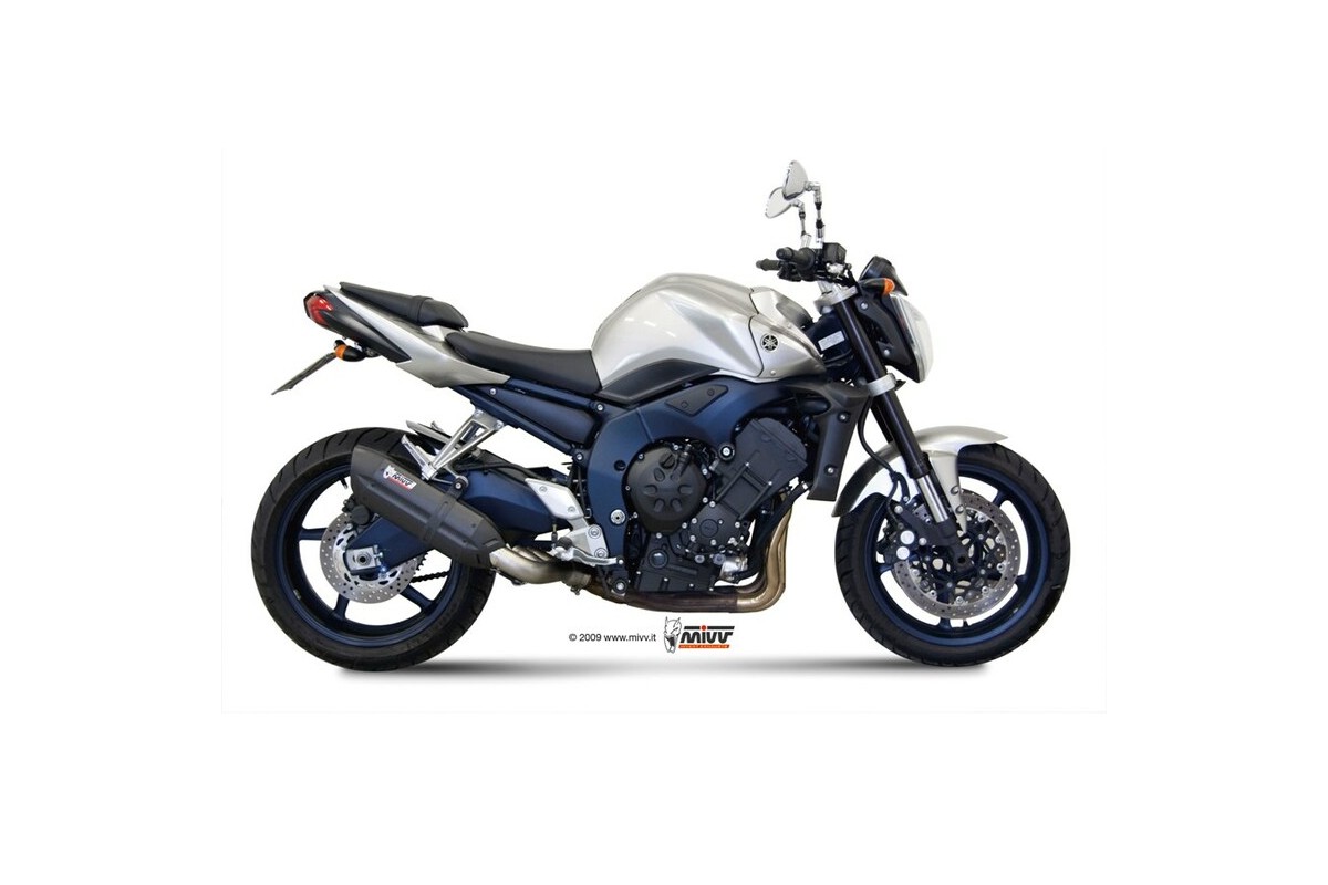 Silencieux MIVV Suono inox brossé noir/casquette carbone Yamaha FZ1/FZ1 Fazer