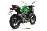 Silencieux MIVV GP inox brossé noir Kawasaki Z300