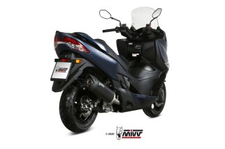Silencieux MIVV Mover inox noir/casquette ABS noir Suzuki Burgman 400