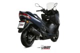 Silencieux MIVV Mover inox noir/casquette ABS noir Suzuki Burgman 400