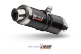 Silencieux MIVV GP inox brossé noir GSX-R600/GSX-R750