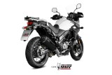 Silencieux MIVV Speed Edge inox noir/casquette carbone Suzuki DL650 V-Strom