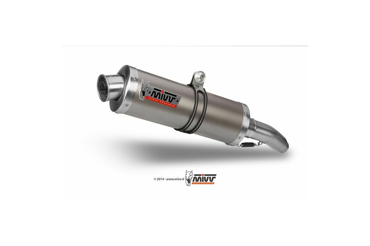 Silencieux double MIVV Oval Classic inox Yamaha TDM900