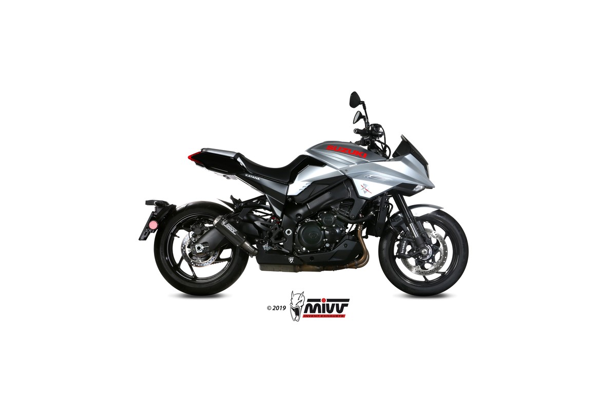 Silencieux MIVV MK3 carbone/casquette inox Suzuki GSX-S1000