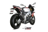 Silencieux MIVV Speed Edge inox noir/carbone - Aprilia Tuono V4 1100