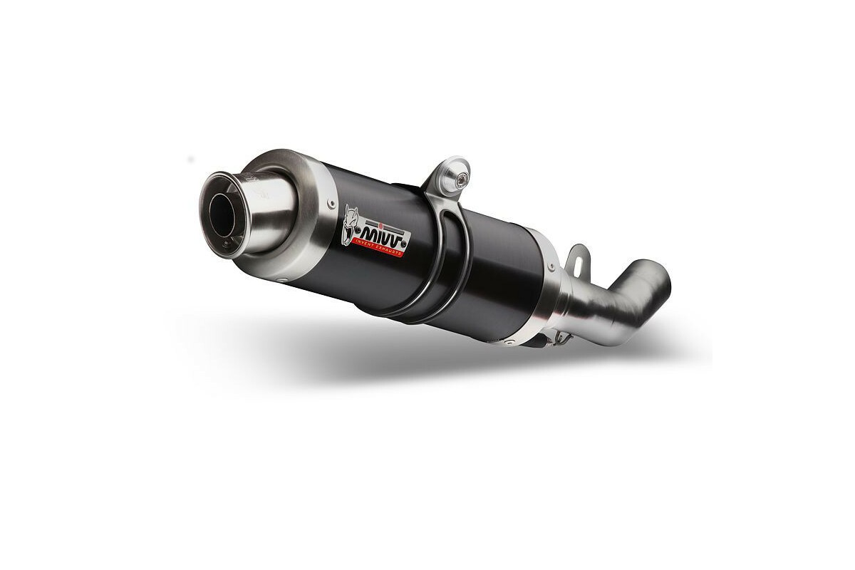 Silencieux MIVV GP inox brossé noir Kawasaki ZX-6R 636/ZX-6RR