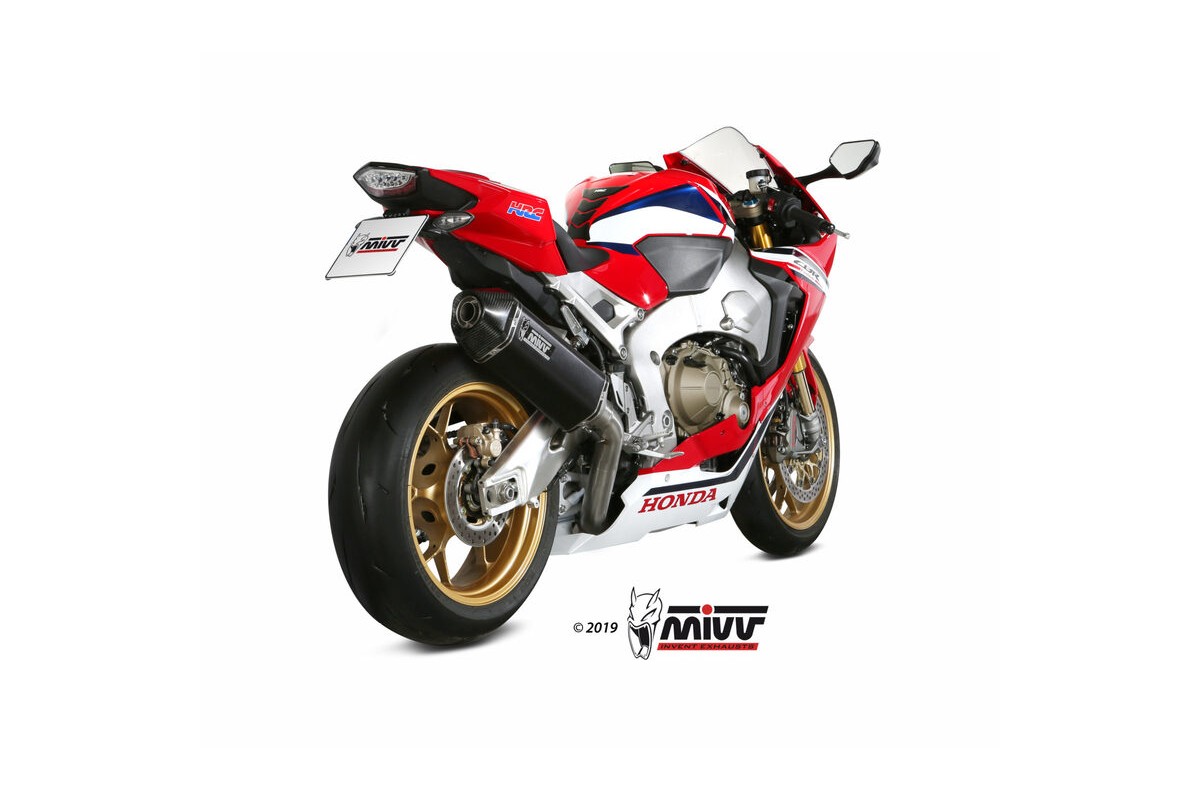 Silencieux MIVV Speed Edge Steel Black/carbone - Honda CBR1000RR