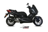 Silencieux MIVV Mover inox noir/casquette ABS noir Yamaha T-Max 300