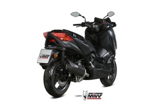 Silencieux MIVV Mover inox noir/casquette ABS noir Yamaha T-Max 300