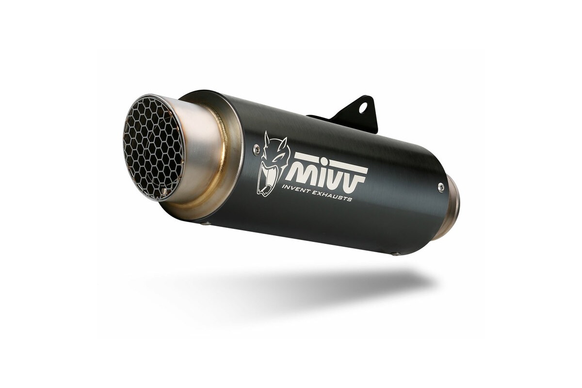 Silencieux MIVV GP Pro Steel Black/casquette inox Kawasaki Ninja 125