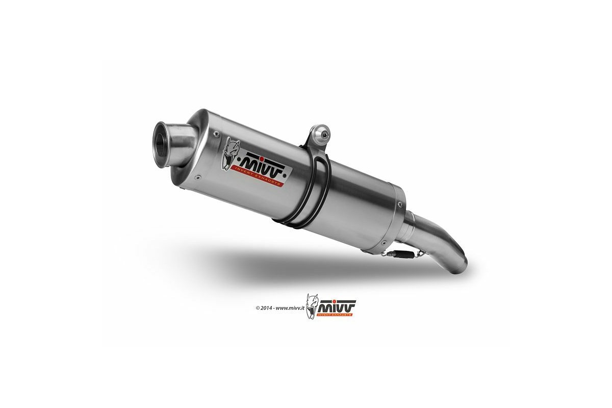 Silencieux double MIVV Oval Classic inox Yamaha XT660 X/R/Z