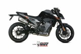 Silencieux MIVV Delta Race inox/casquette carbone KTM Duke 790