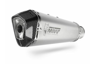 Silencieux MIVV Delta Race inox/casquette carbone KTM Duke 790