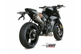 Silencieux MIVV Delta Race inox/casquette carbone KTM Duke 790