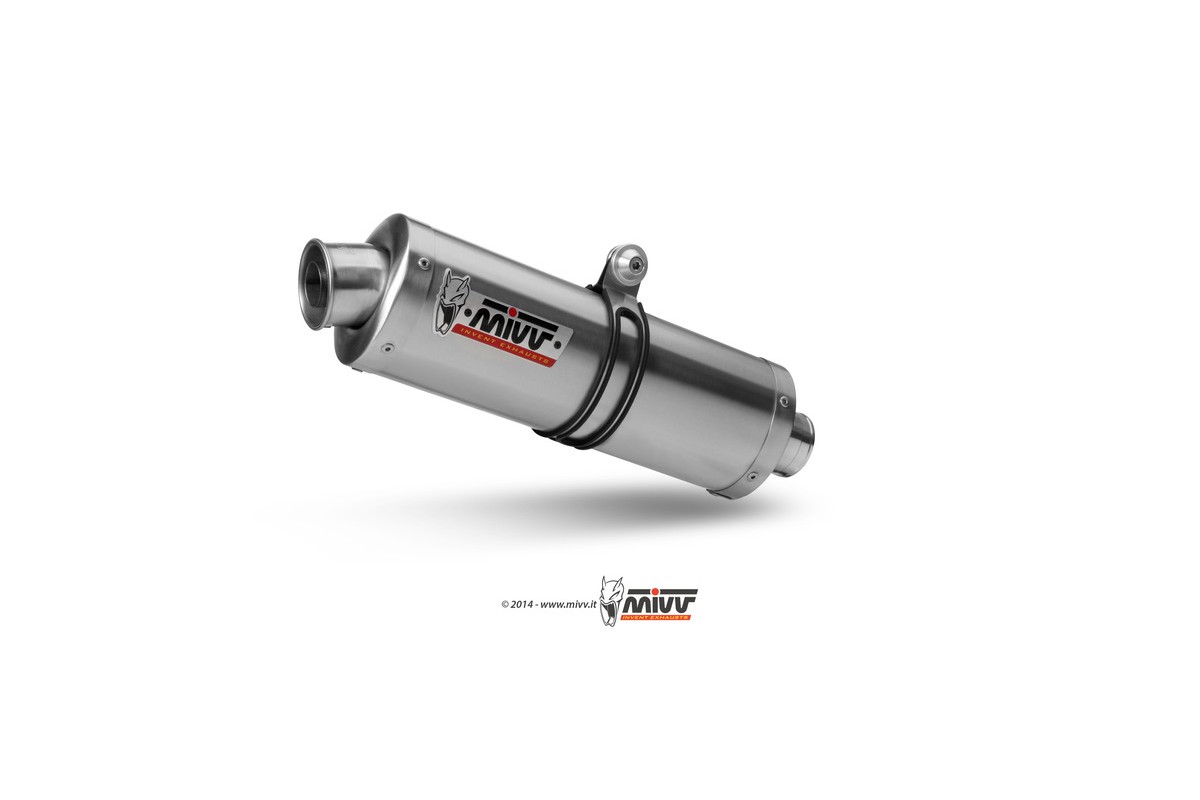 Silencieux MIVV Oval Classic inox Suzuki SV650