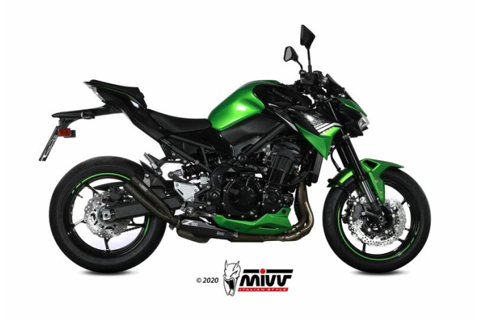 Silencieux MIVV Double Gun Steel Black Kawasaki Z900