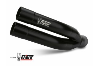 Silencieux MIVV Double Gun Steel Black Kawasaki Z900