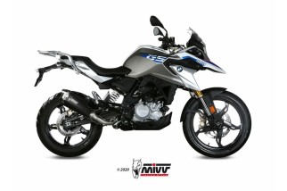 Silencieux MIVV Delta Race Steel Black/casquette carbone BMW G310GS