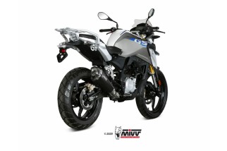 Silencieux MIVV Delta Race Steel Black/casquette carbone BMW G310GS