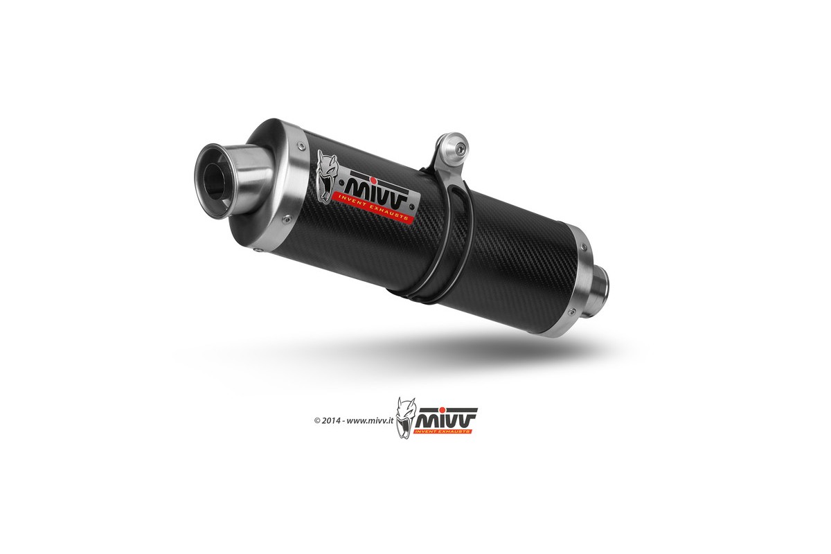 Silencieux MIVV Oval Classic carbone Honda CBR600F4