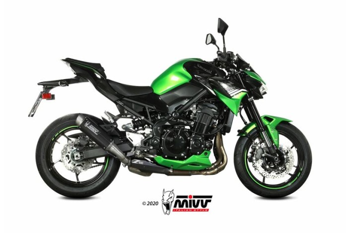 Silencieux MIVV GP Pro carbone/casquette inox Kawasaki Z900