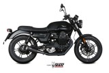 Silencieux MIVV Ghibli inox noir/casquette inox Moto Guzzi V7 III