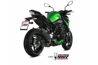 Silencieux MIVV Suono Steel Black/casquette carbonne Kawasaki Z900