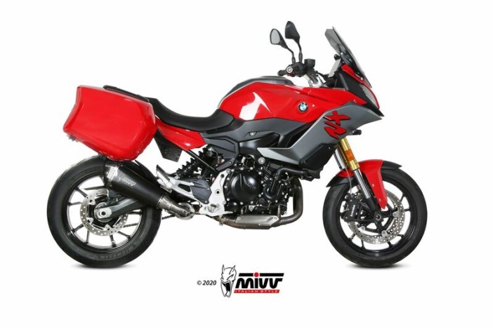 Silencieux MIVV Delta Race Inox noir/casquette carbone BMW F900XR