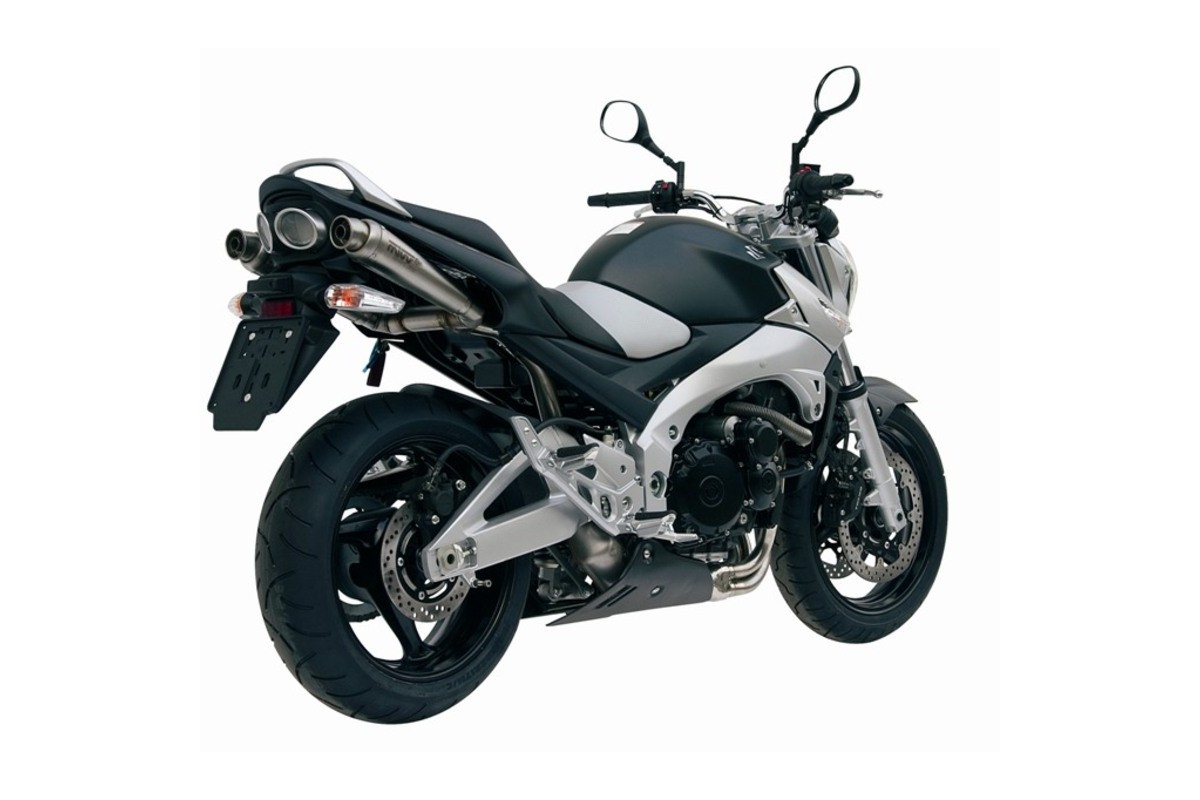Silencieux double MIVV X-Cone inox Suzuki GSR600