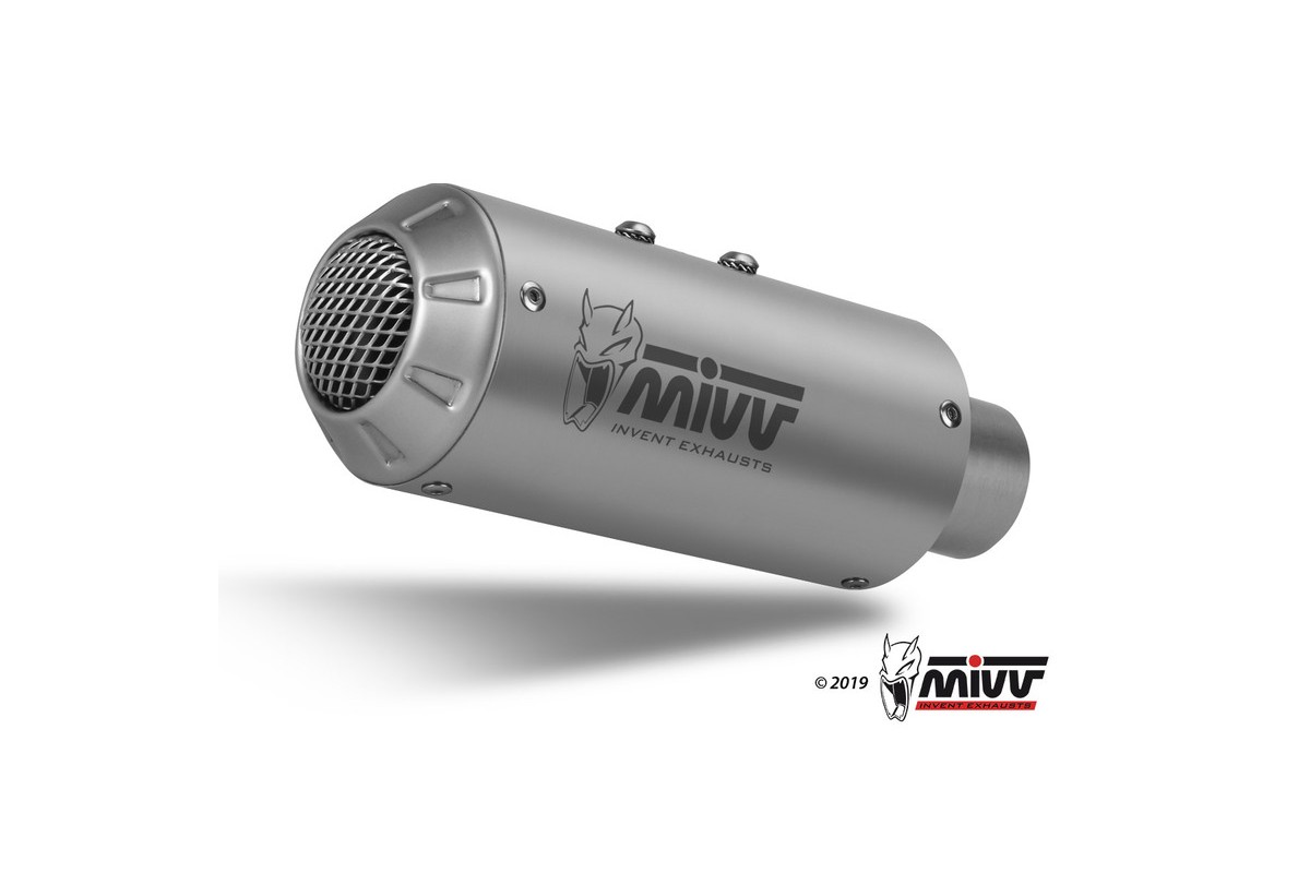 Silencieux MIVV MK3 inox brossé/casquette inox Yamaha MT-10
