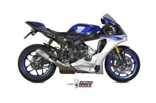 Silencieux MIVV MK3 inox brossé/casquette inox Yamaha MT-10