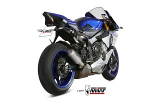 Silencieux MIVV MK3 inox brossé/casquette inox Yamaha MT-10