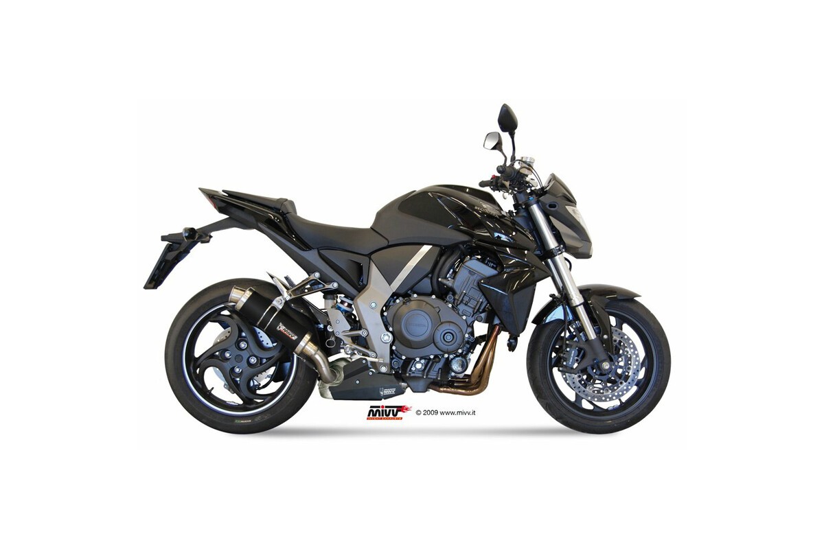 Silencieux MIVV GP inox brossé noir Honda CB1000R