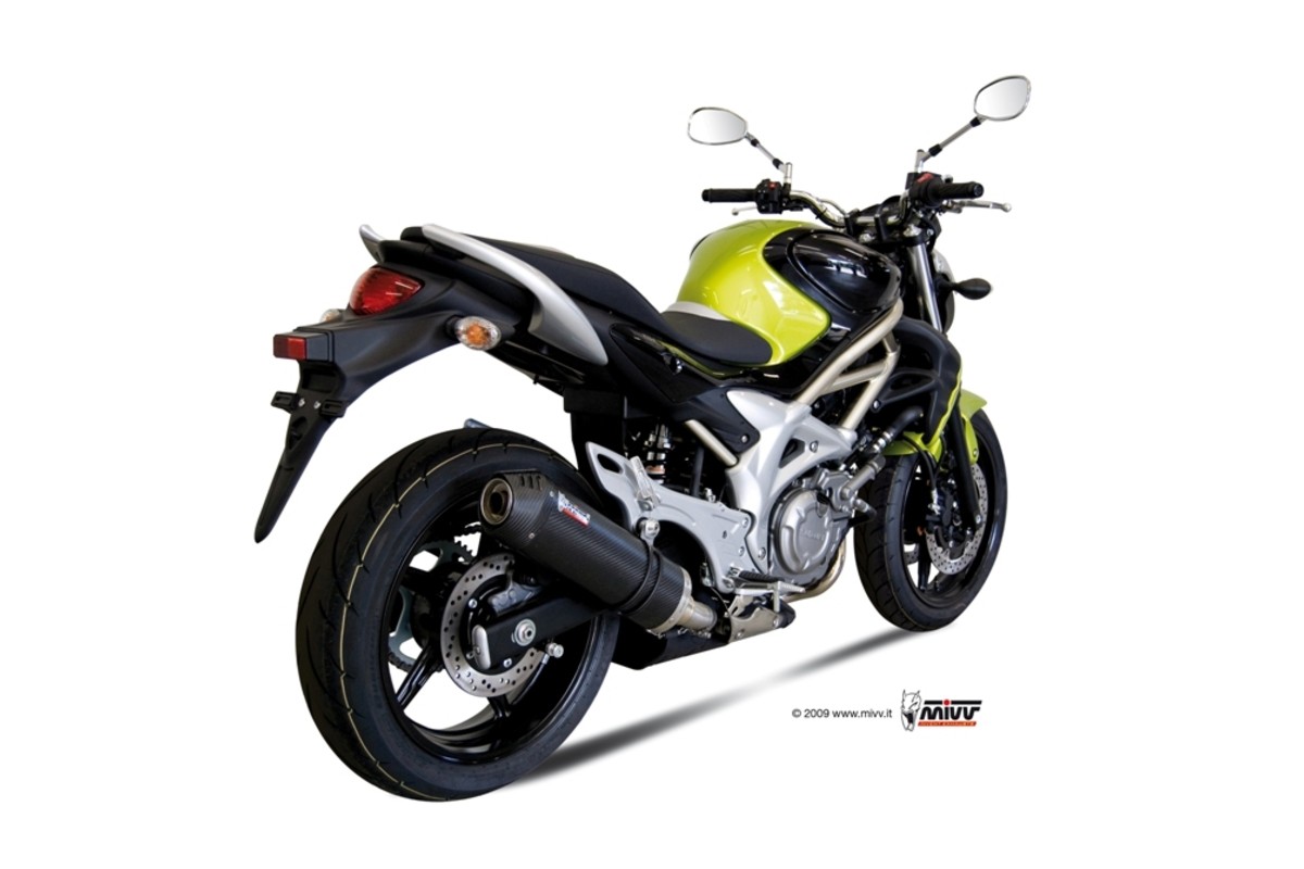 Silencieux MIVV Oval Carbon Cap carbone Suzuki Gladius SFV 650