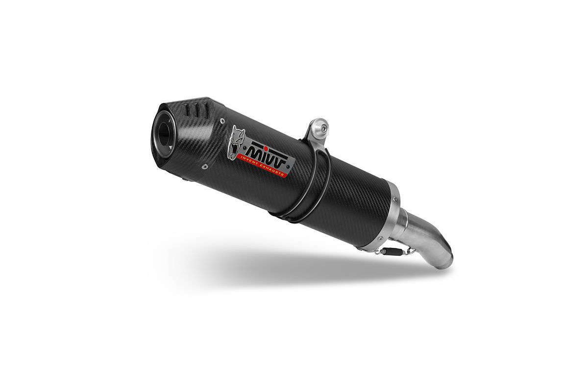 Silencieux MIVV Oval Carbon Cap carbone Kawasaki Versys 1000